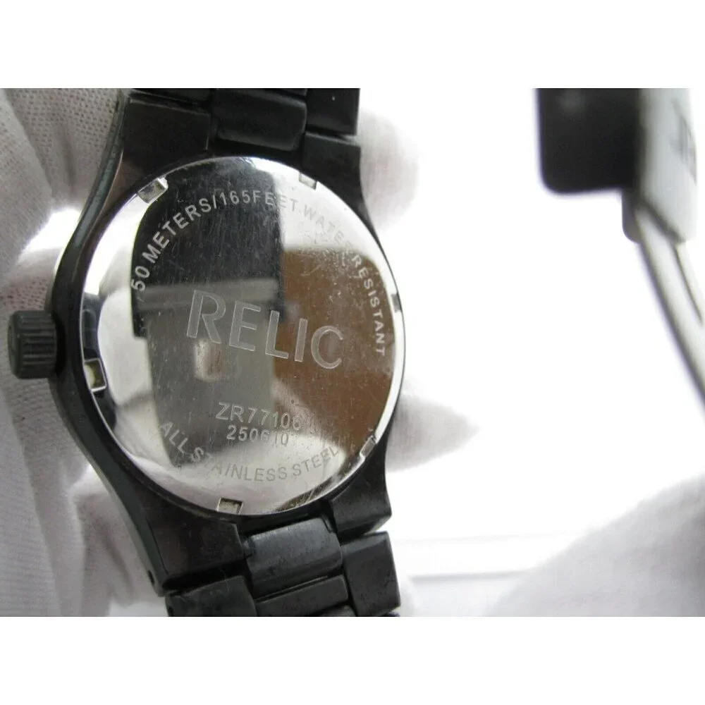 Men Relic Quartz WR Analog 38mm Round Watch (H567) 